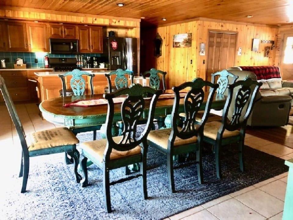 Dining Room seats 8 plus two extra chairs