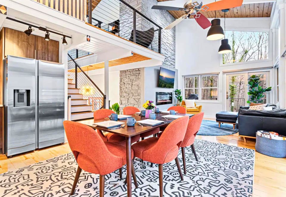 The Dining Table with Comfortable Chairs Seats 6