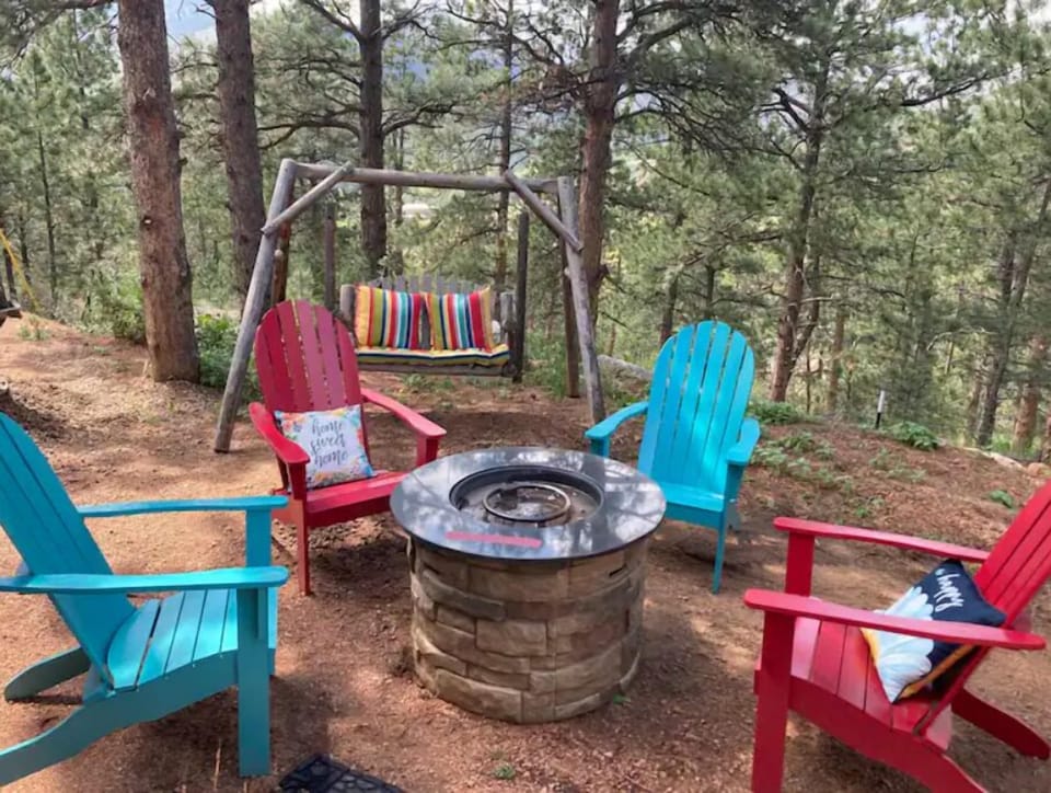 Enjoy your morning coffee on one of our three patio sitting areas. 