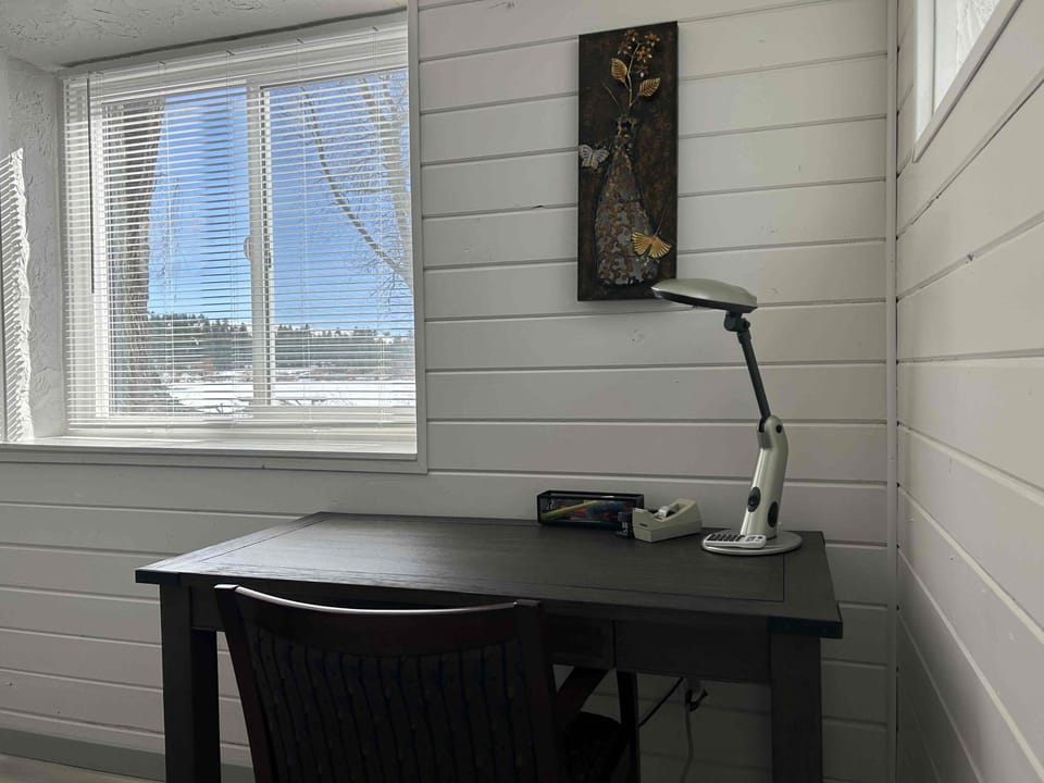 Lake front work desk