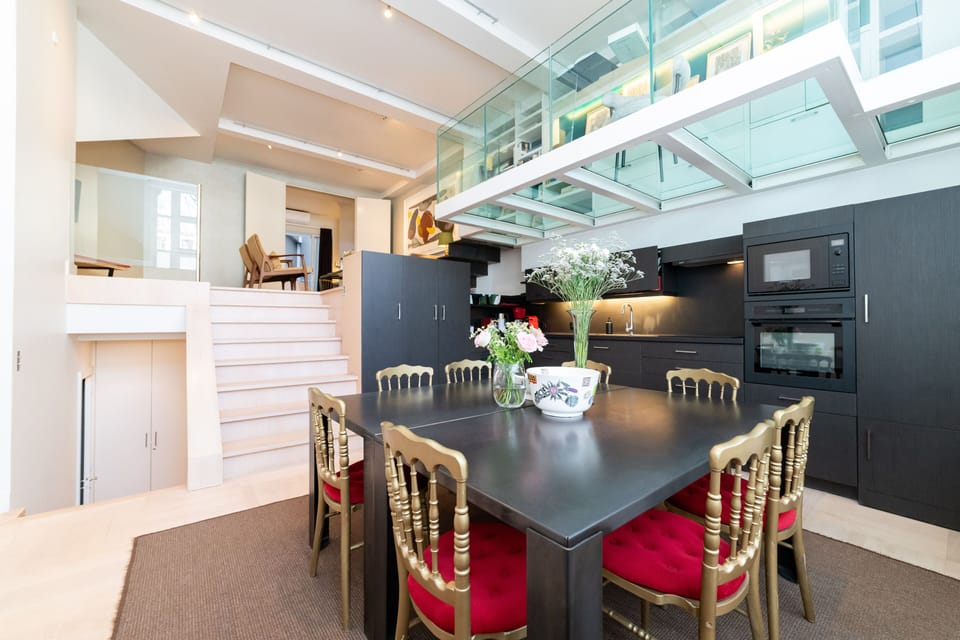 Kitchen and living area