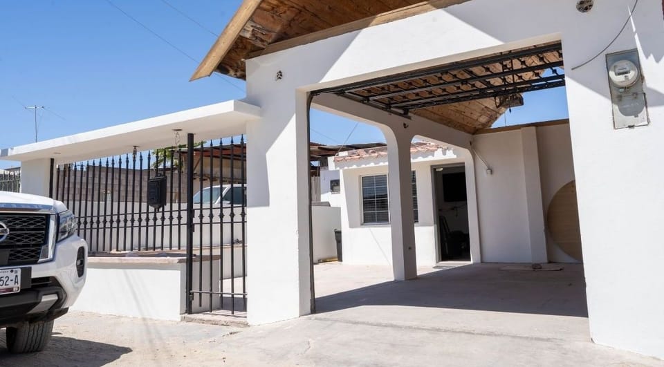 Pull right up to the front. This in-town San Felipe Baja California Airbnb rental features a dedicated front parking area — no searching for street parking, just easy access from your vehicle to the door.