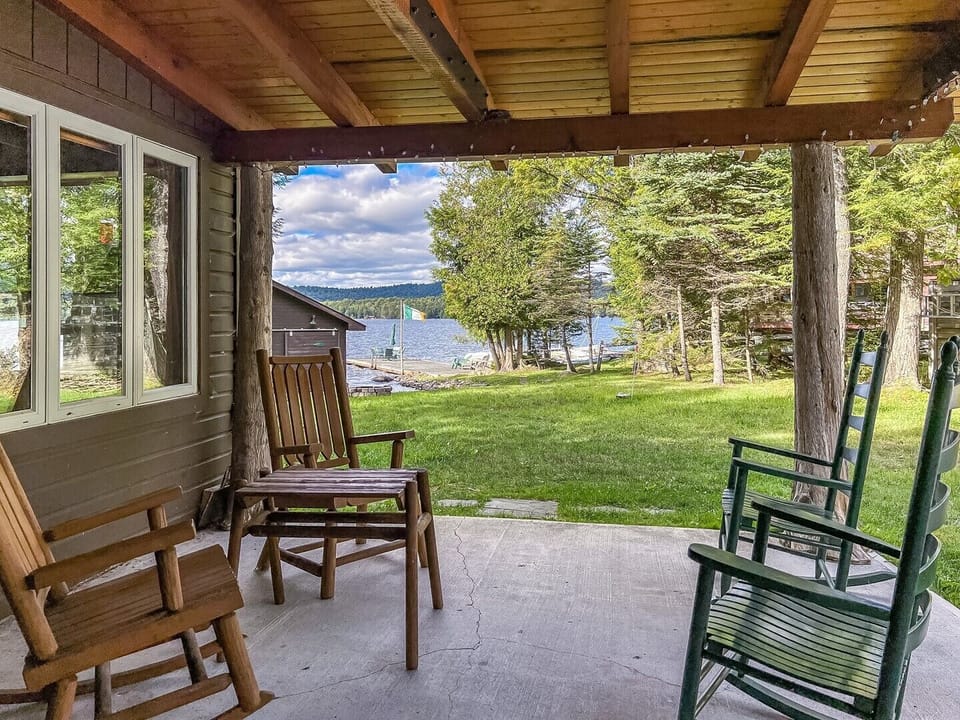 Covered Porch Overlooking 4th Lake