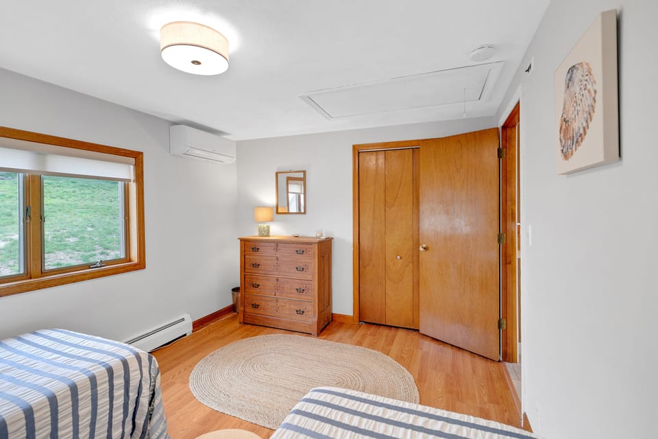 Twin bedroom. Beds can be pushed together to form a king