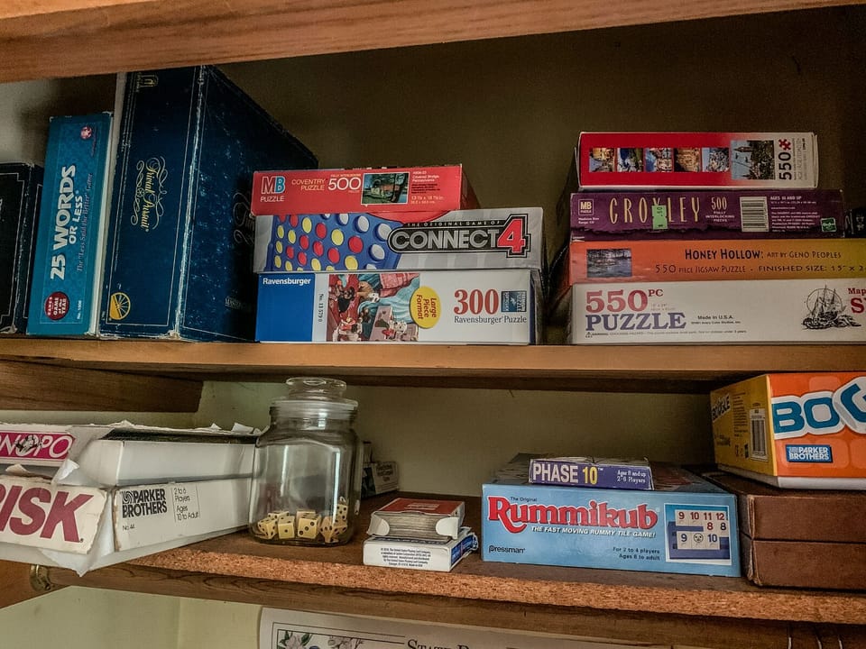 A variety of games perfect for a games night.