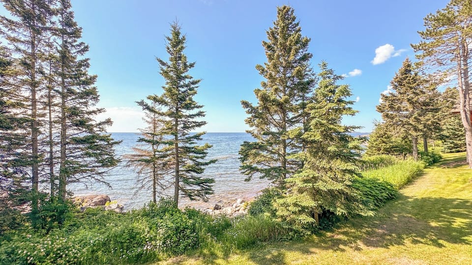 Views of Lake Superior from the deck.