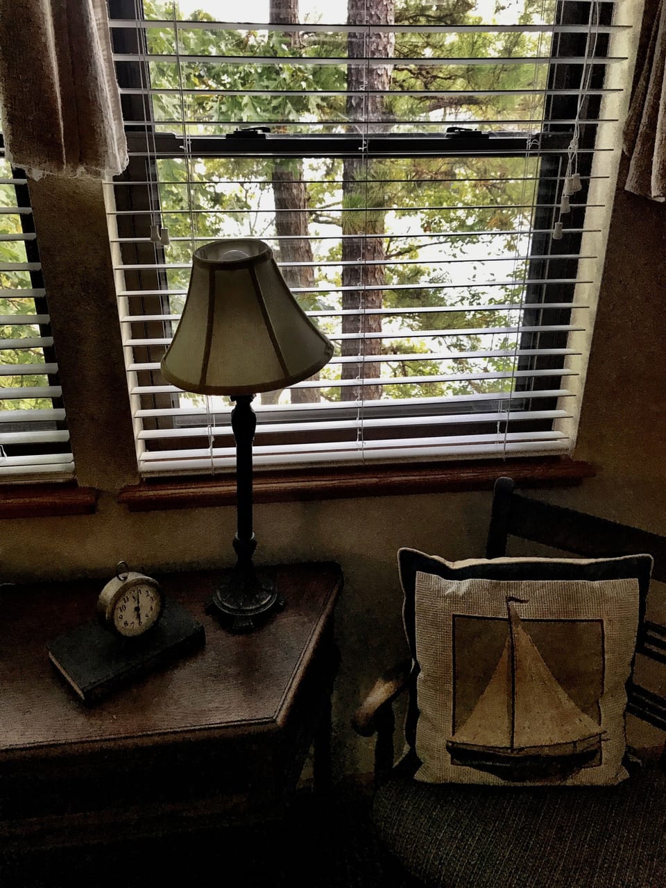 Lamp, Table Lamp, Chair, Furniture, Boat