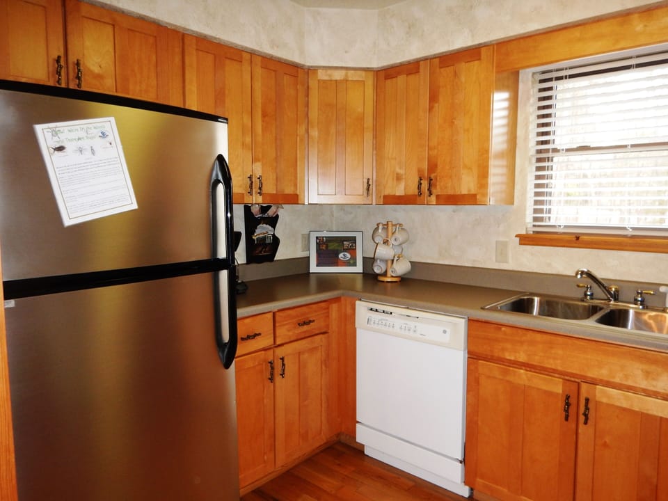 Indoors, Sink, Sink Faucet, Refrigerator, Kitchen