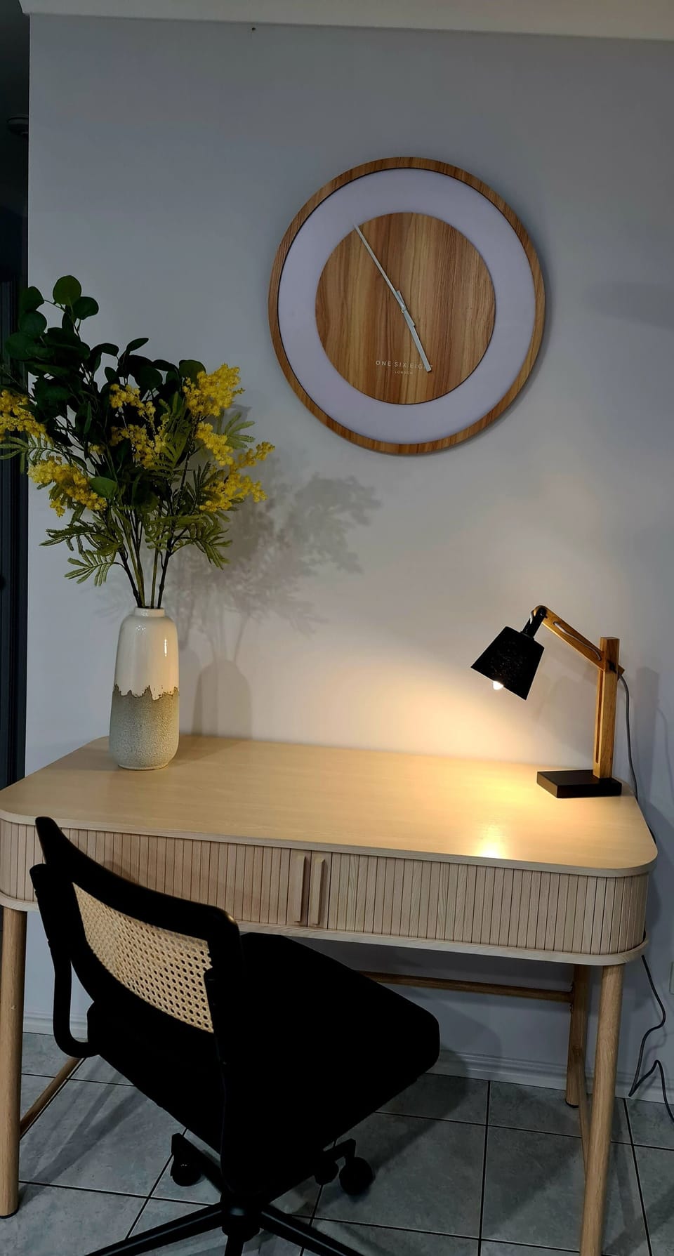 Desk and office chair