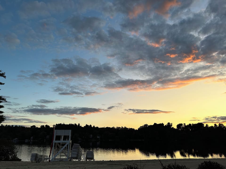 Spectacular sunsets only a golf cart or short walk away