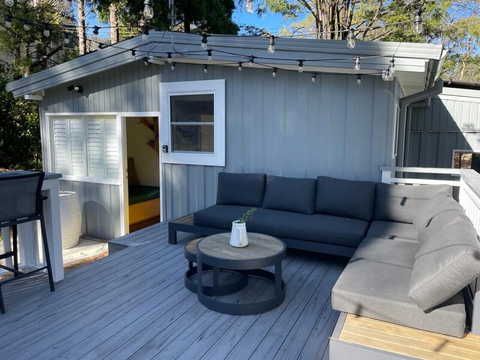 Sunflower deck with BBQ