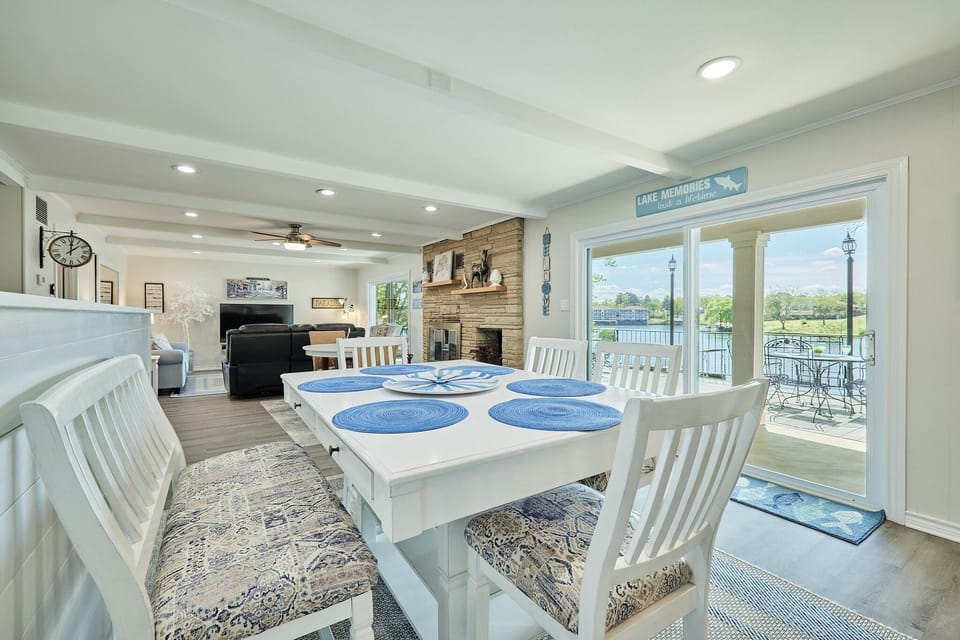 Large dining room area