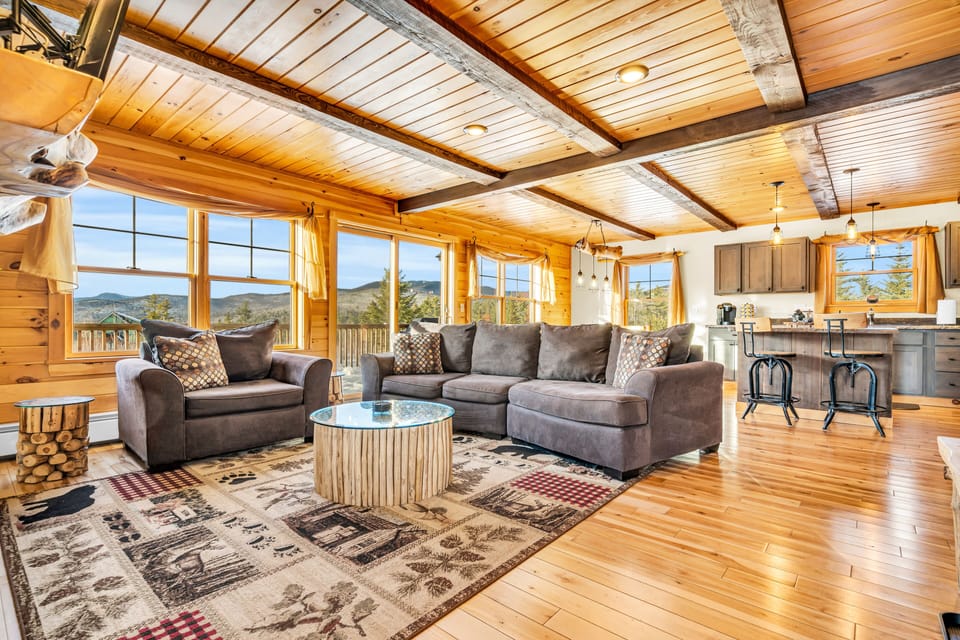 Mountain views in the backdrop