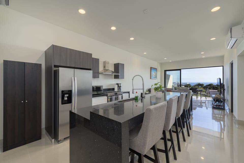 Kitchen and eating area