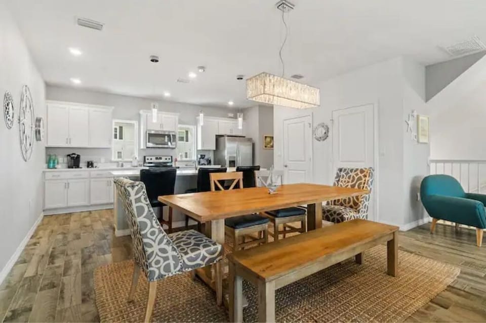 Dining area looking into the kitchen.  Capable of seating 7. 