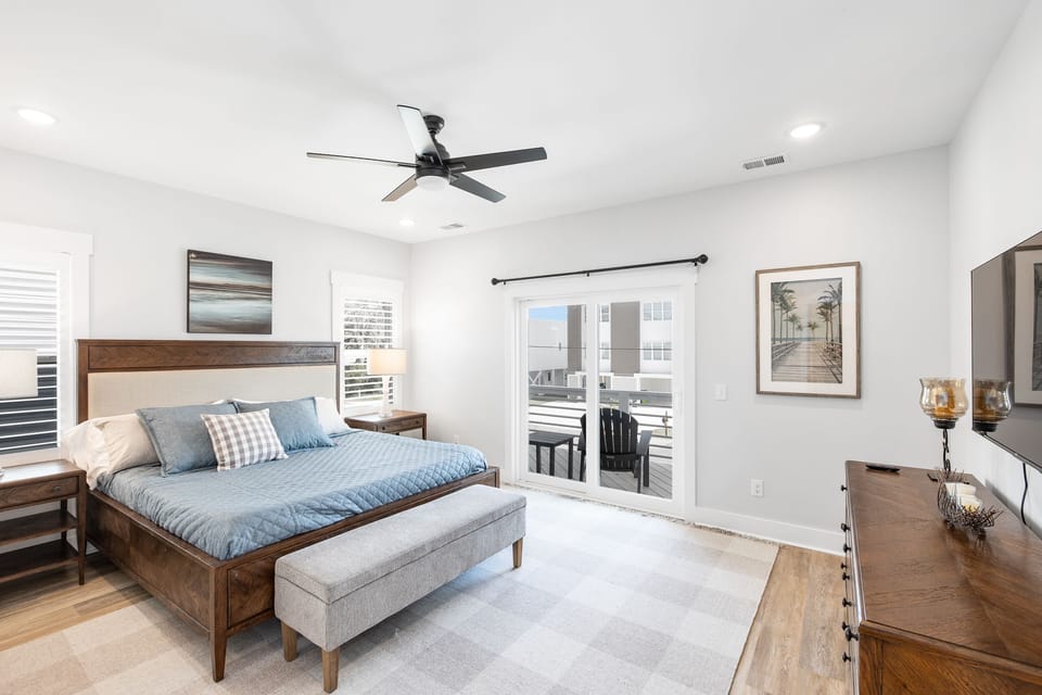 One of two king bedrooms