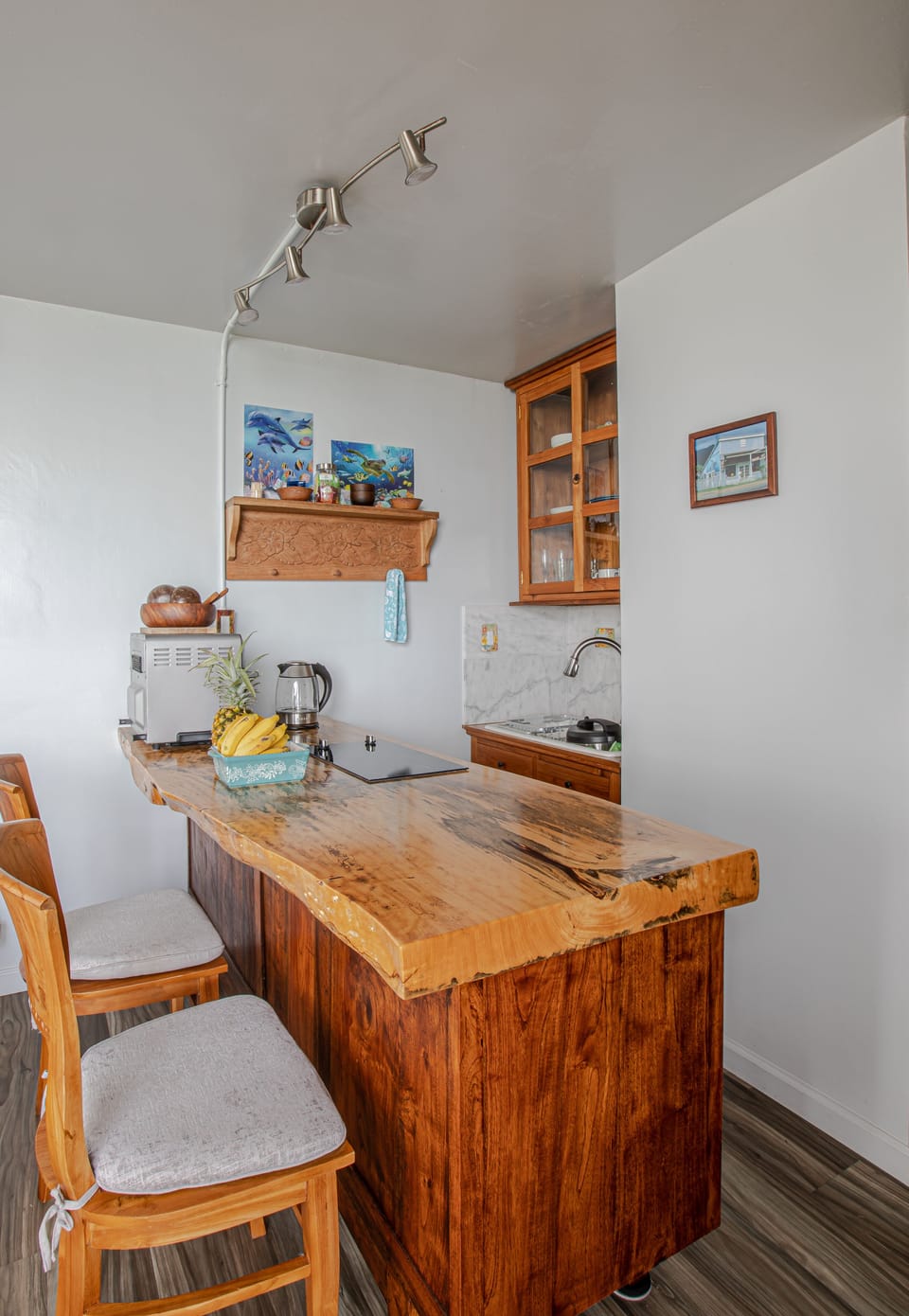 experience the elegance of a Tamarind teak wood countertop
