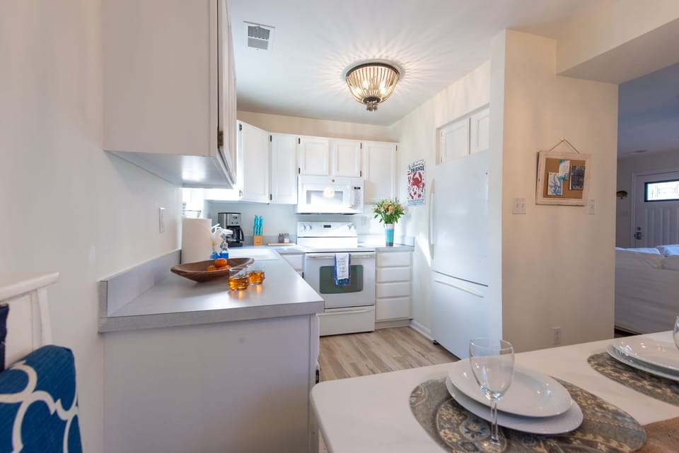 Fully stocked kitchen
