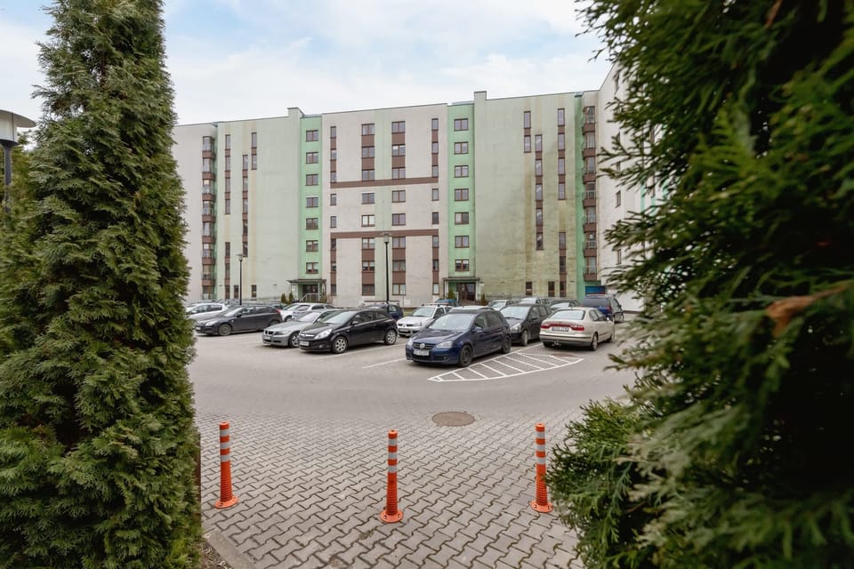 The facility's building and surrounding area.