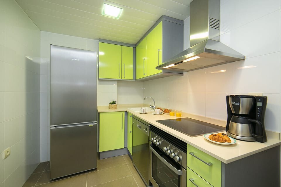 Kitchen in Borumbot 4 Building with Sea Views
