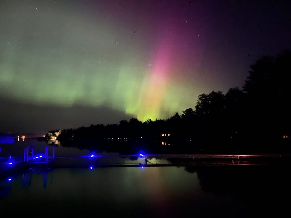 Northern Lights From The Dock