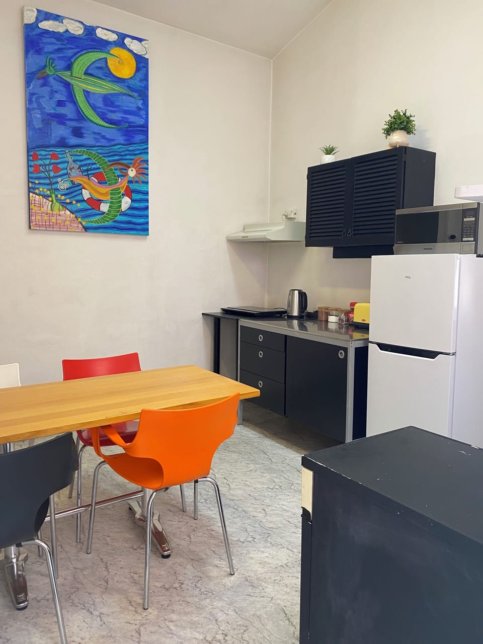 Kitchen with dining table to seat 4