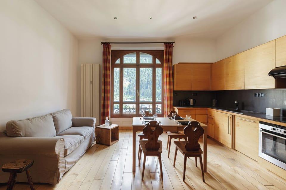 Comfortable living and dining area