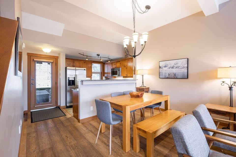 Dining and kitchen area