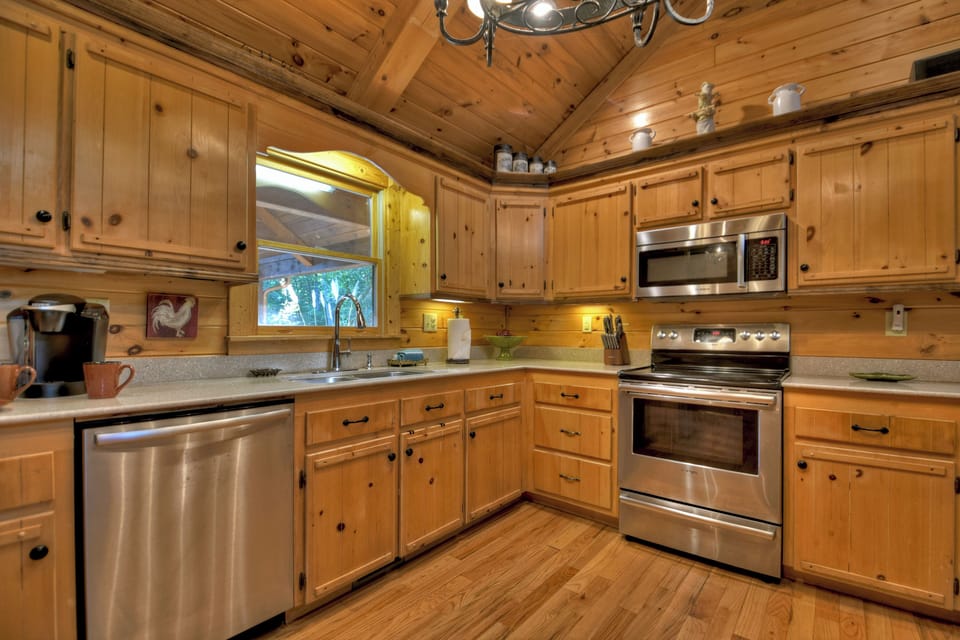 Fully stocked kitchen