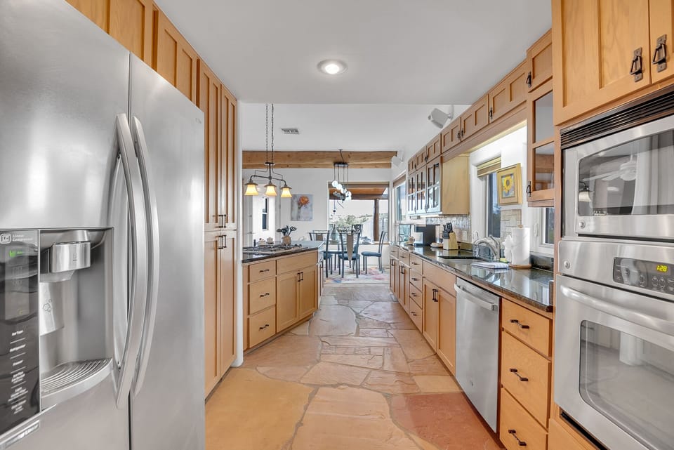 Full Equipped Kitchen with Stainless Steel Appliances