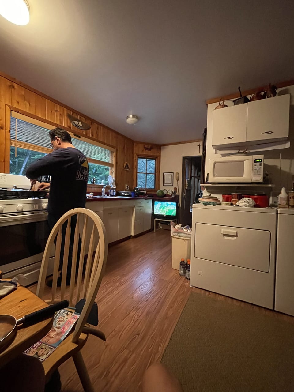 me cooking breakfast