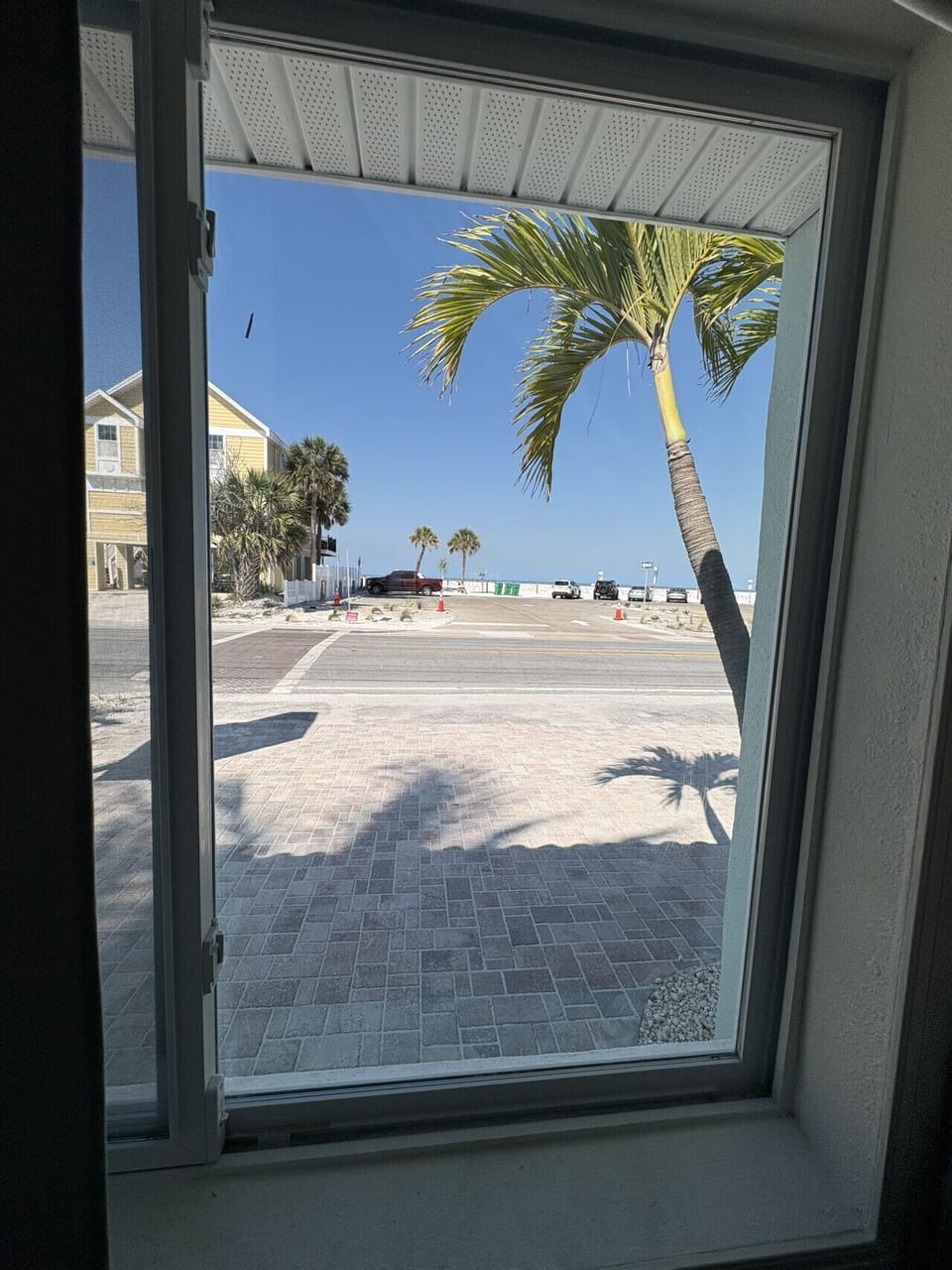Beach view from living room