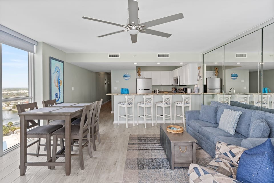 Living Room and Dining Room