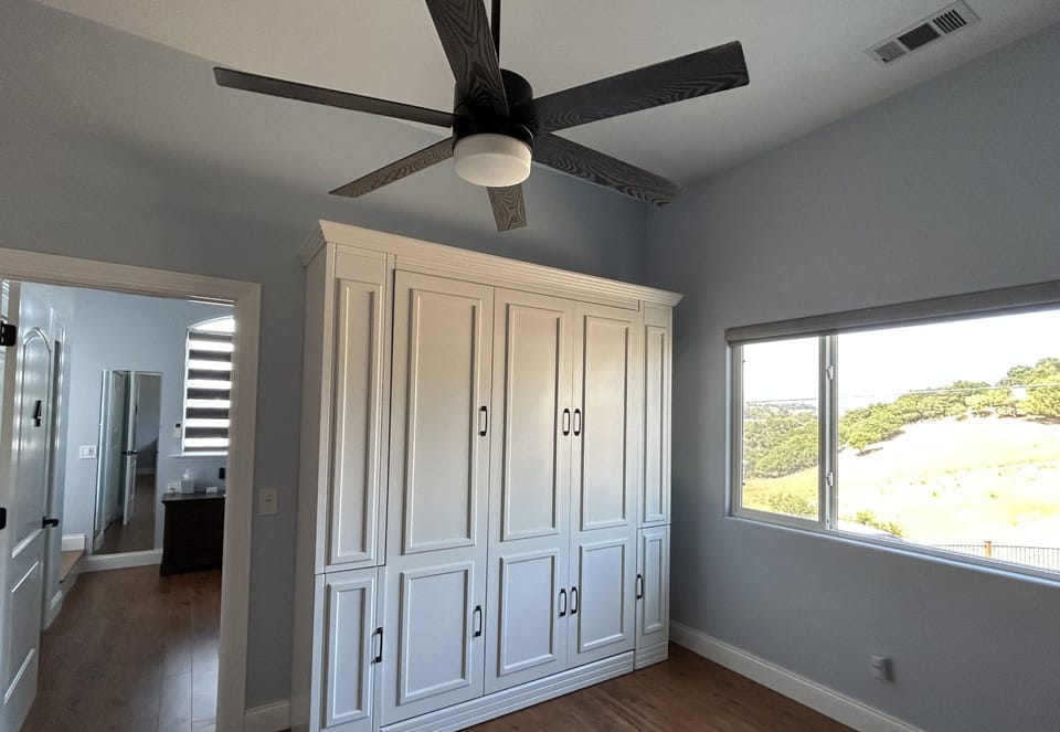 Main house Murphy bed in closed position 