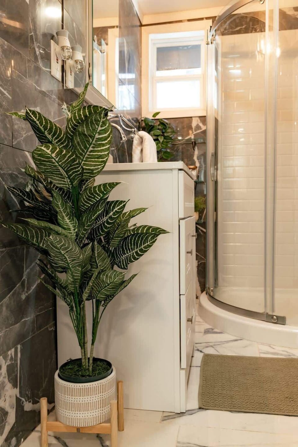 Clean Bathroom with Tub & Shower