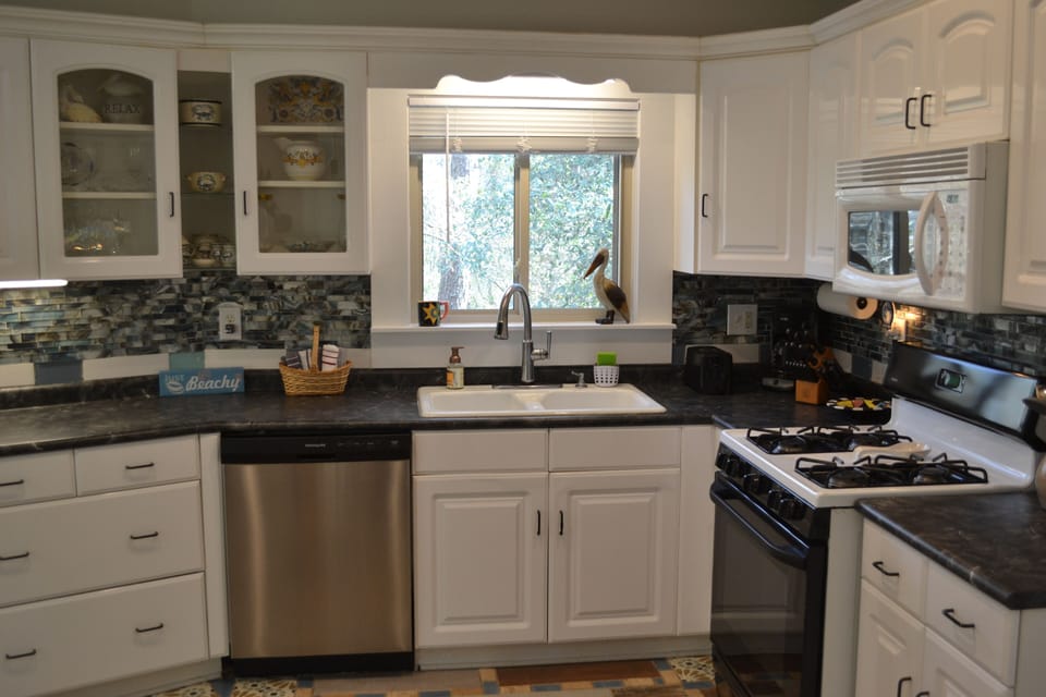 Fully stocked kitchen 