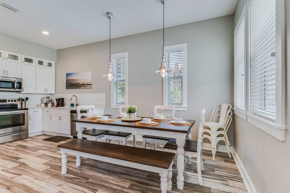 Enjoy meals together at the cozy dining area.