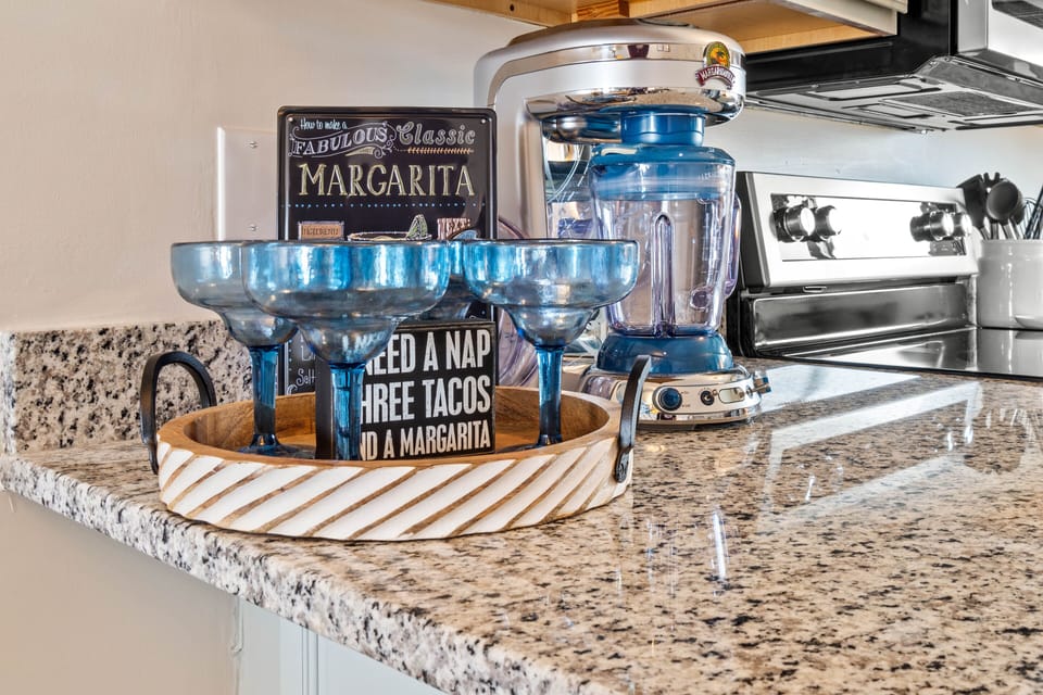 Everything you need to make a yummy margarita or frozen drink!