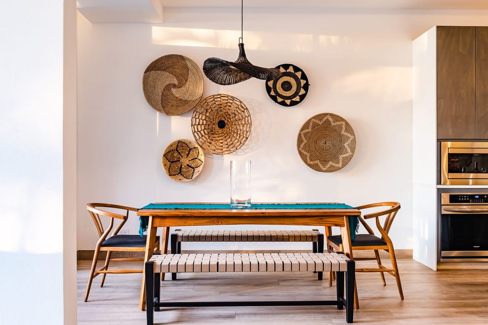 Local art adorns the walls of Casa Isabella 