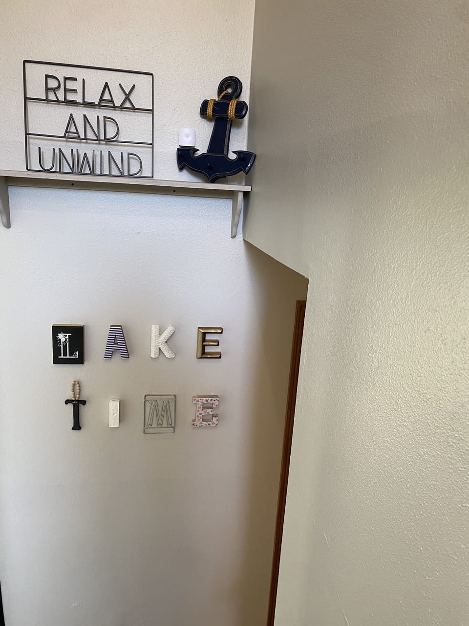 View from stairs down to unit B for remaing 3 beds/2 baths. Note stairs at entry