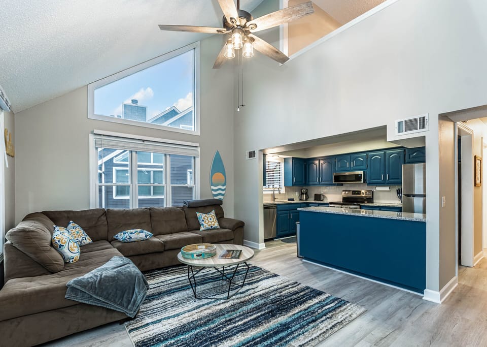 Fully remodeled and brand new. Living area, kitchen, w loft overlooking in UnitC