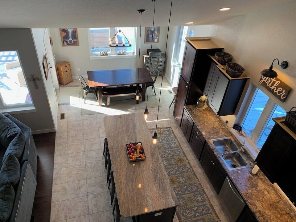 great room looking down from above