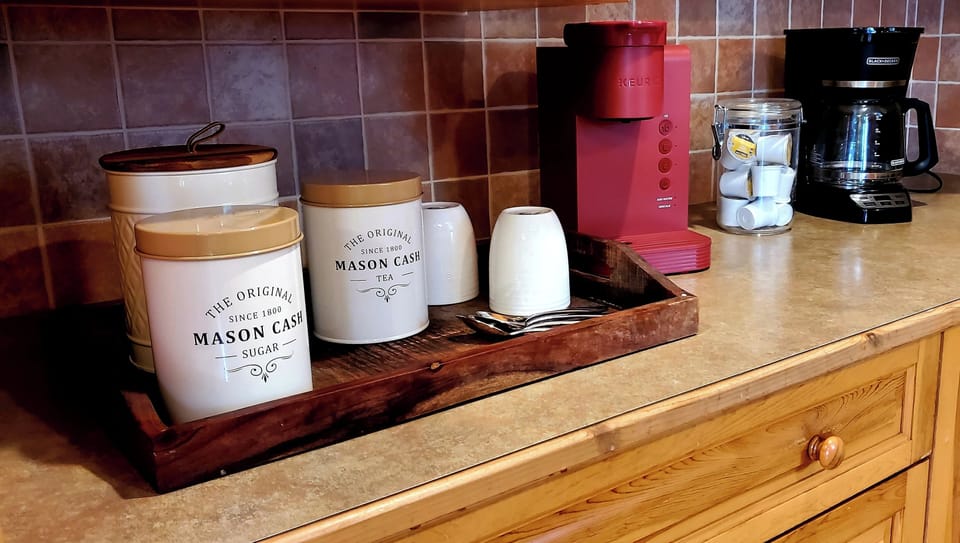 Coffee bar ready for your morning. 