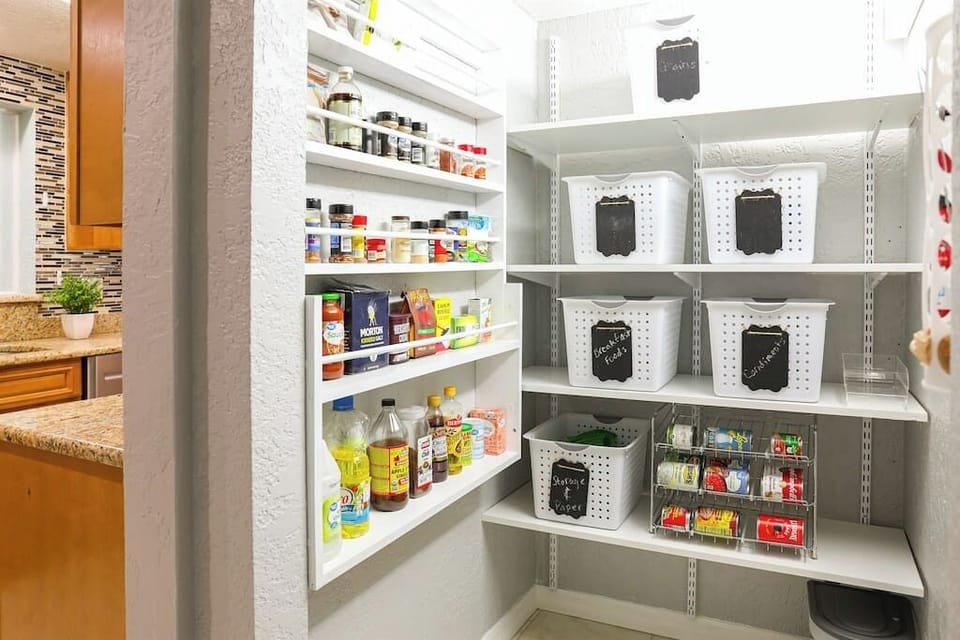 Spices and cooking basics for your use in our License to Chill, Largo vacation rental with heated pool.