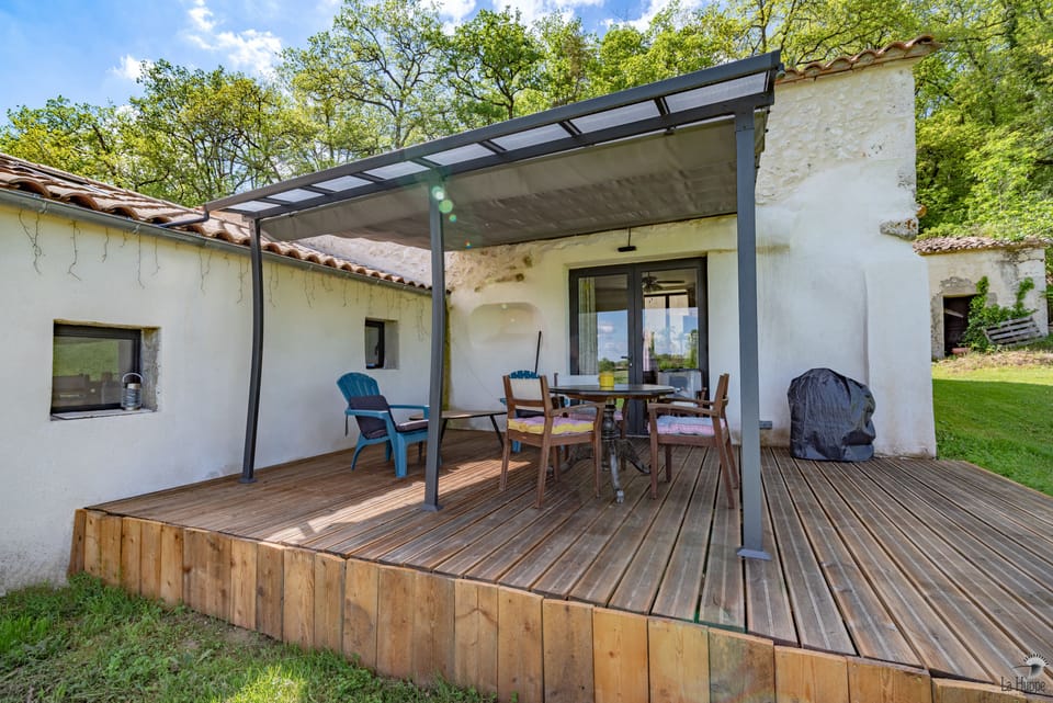 Covered decked area