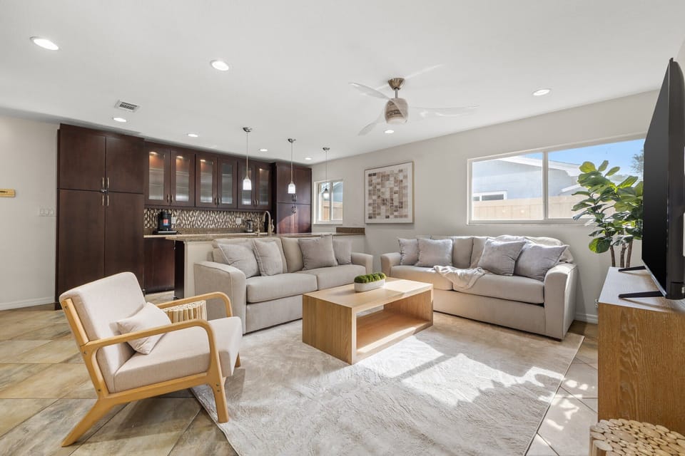 Living Room: Bright and airy space with modern decor and inviting views, perfect for relaxation!