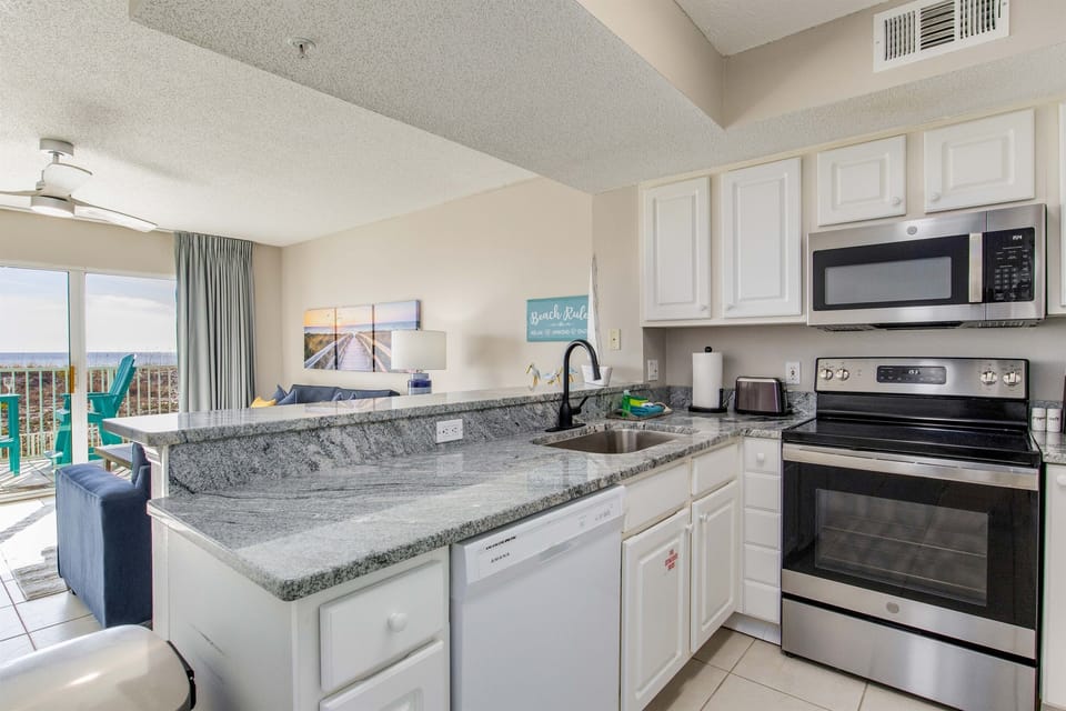 Fully stocked kitchen