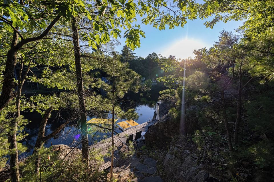 Stairs down to the dock
