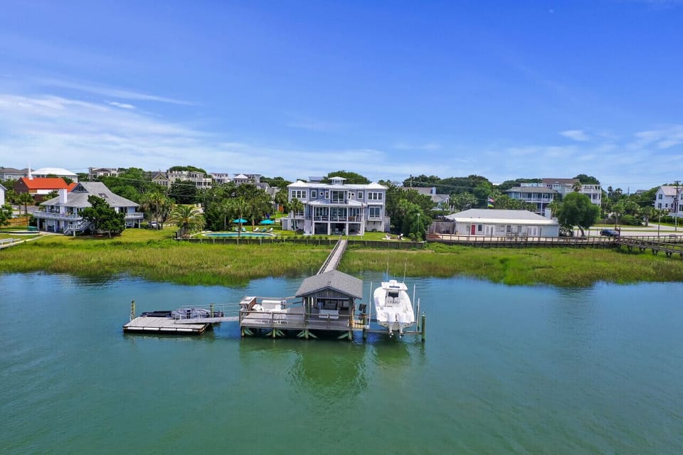 Private Dock with Sinks and a Swing to take in the views