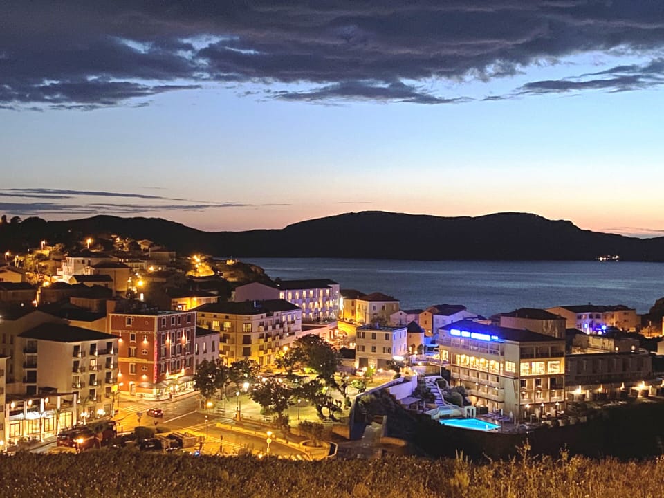 Outdoor banquet area